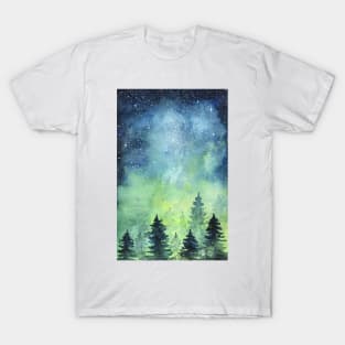 Space art. Watercolor T-Shirt